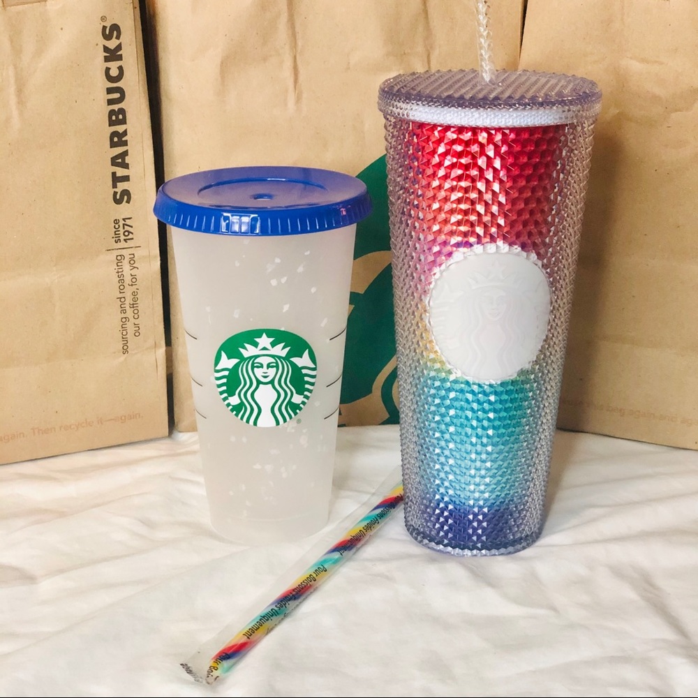 Starbucks Confetti Cup & Pride Studded Tumbler